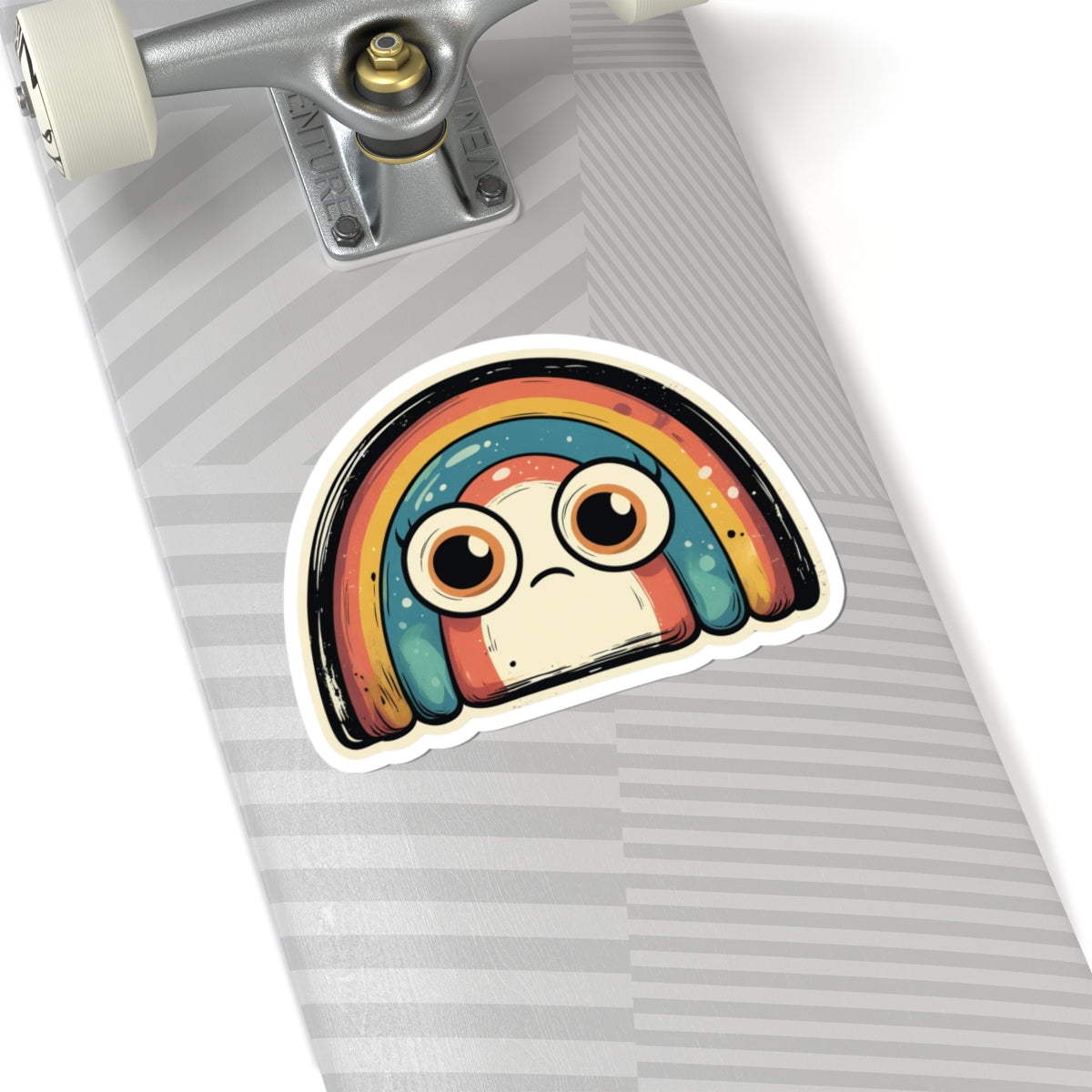 Angry Rainbow Riley - Kiss Cut Stickers