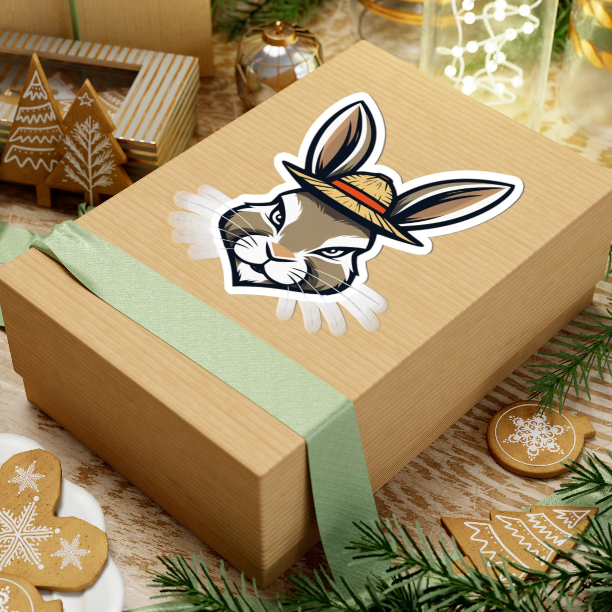 Bunny Headgear Kiss-Cut Stickers