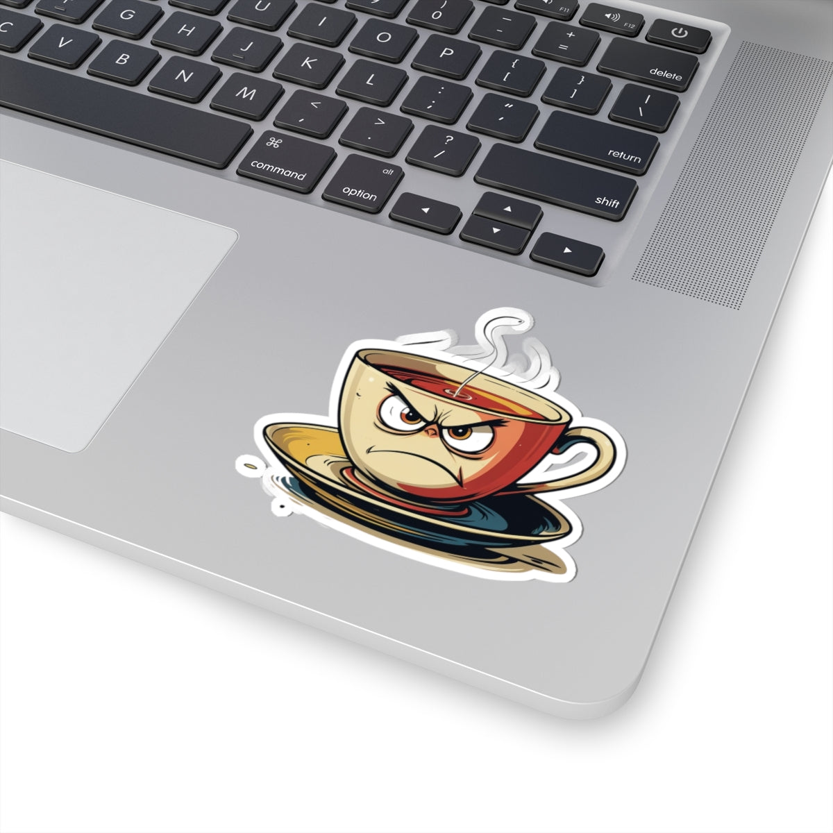 Angry Teacup Tim - Kiss Cut Stickers