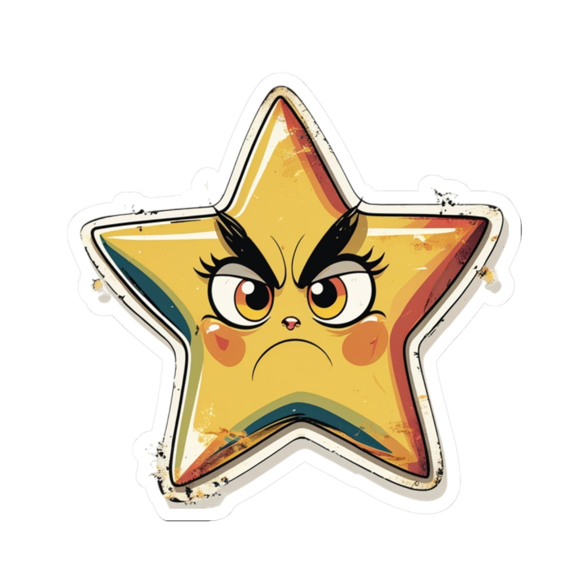 Angry Star Sabrina - Kiss Cut Stickers