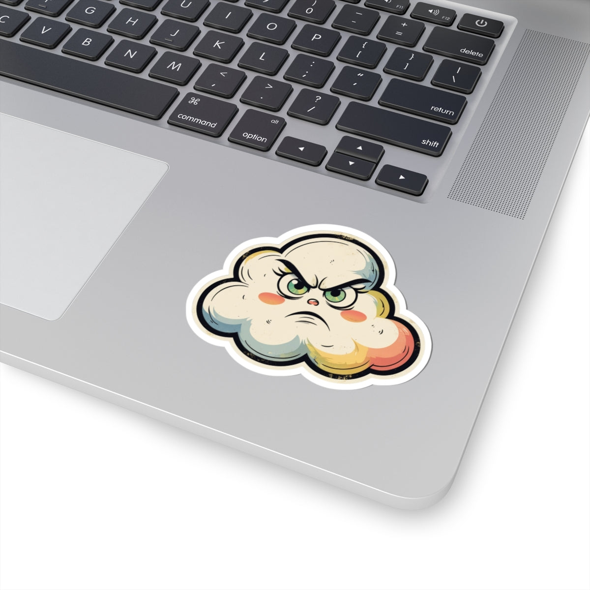 Angry Cloud Cynthia Kiss-Cut Stickers
