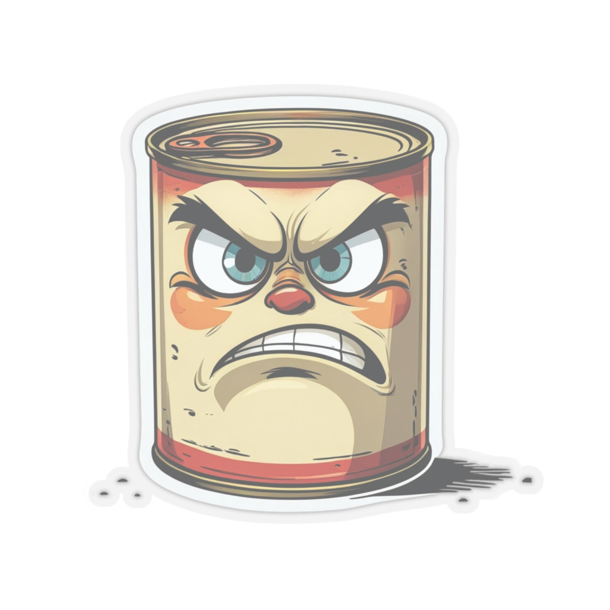 Angry Can Clayton Kiss-Cut Stickers