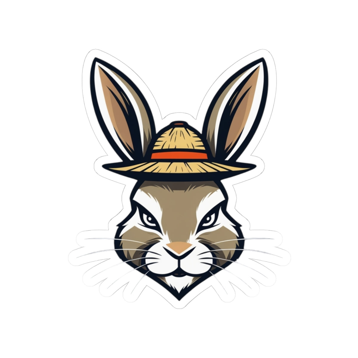 Bunny Headgear Kiss-Cut Stickers
