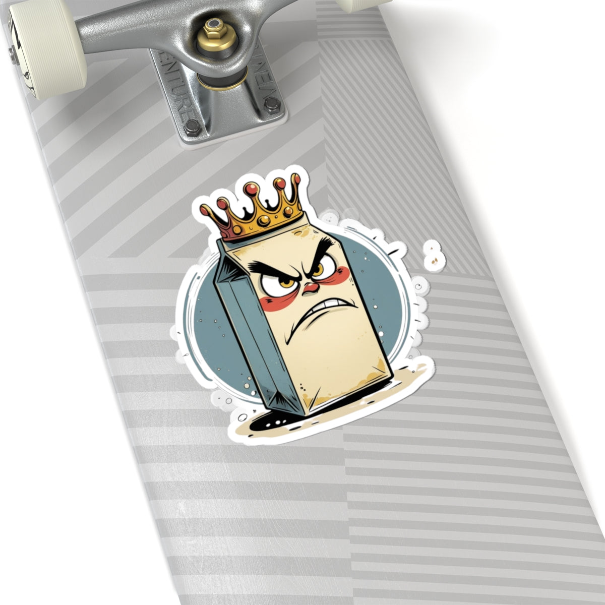 Angry Milk King Milroy Kiss-Cut Stickers