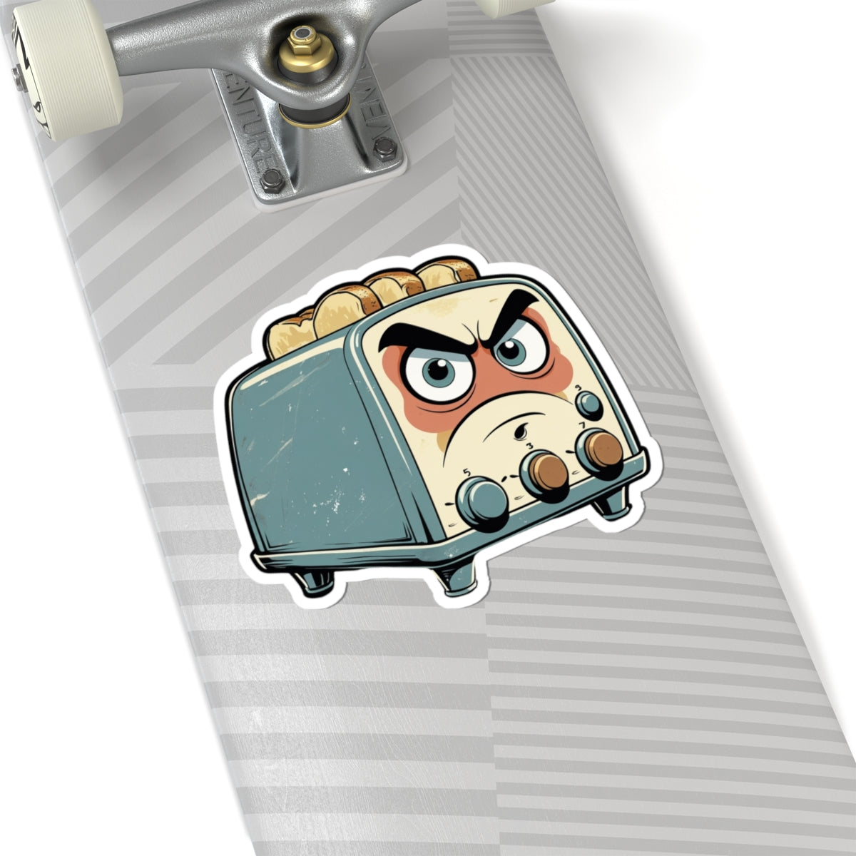 Angry Toaster Titus - Kiss Cut Stickers