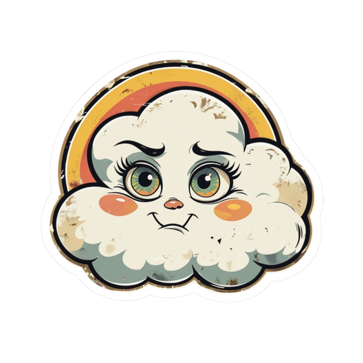 Cloud Clarissa - Vintage Vibe - Kiss Cut Stickers