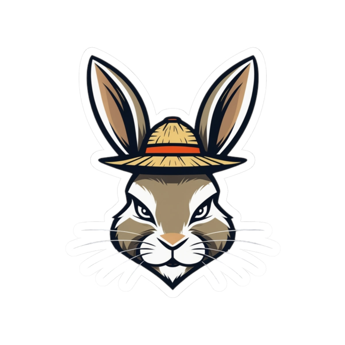 Bunny Headgear Kiss-Cut Stickers