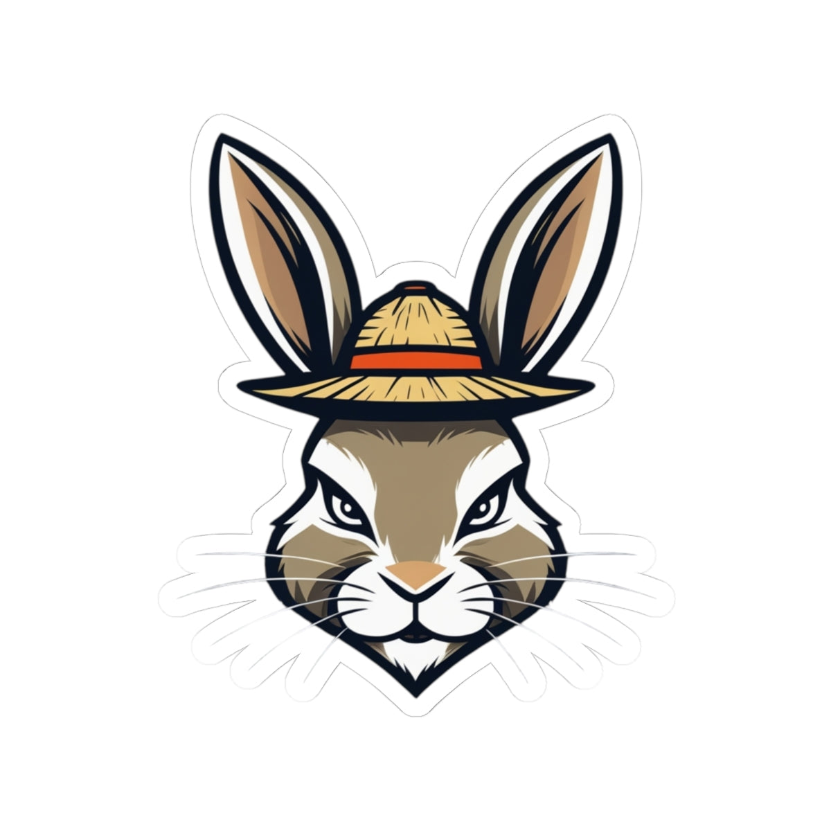 Bunny Headgear Kiss-Cut Stickers