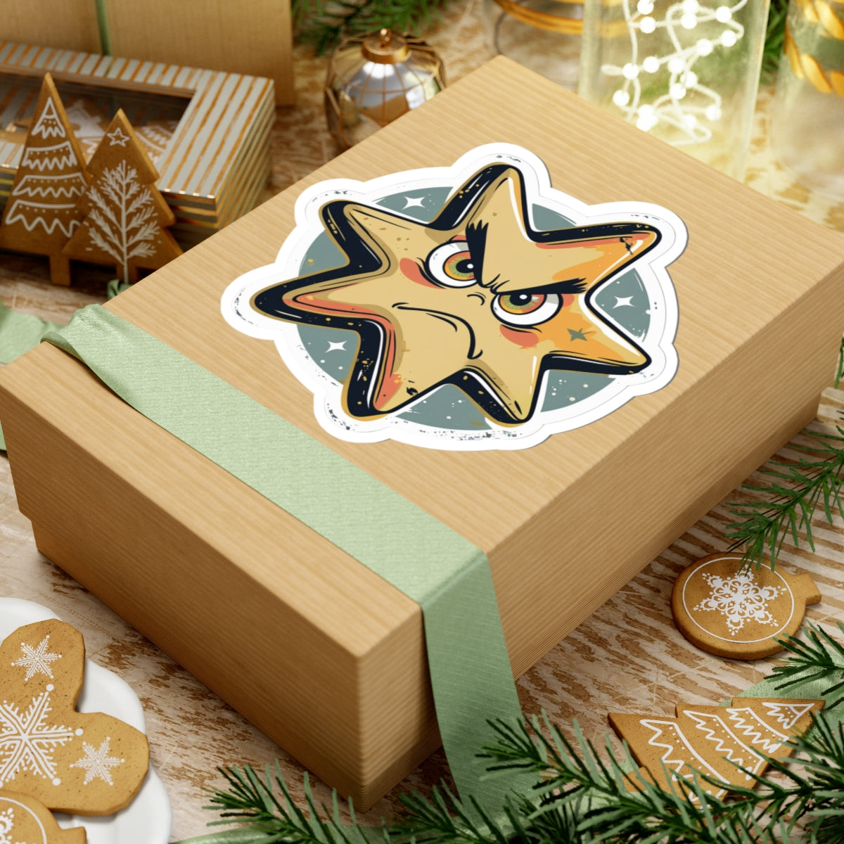 Angry Star Simon - Kiss Cut Stickers