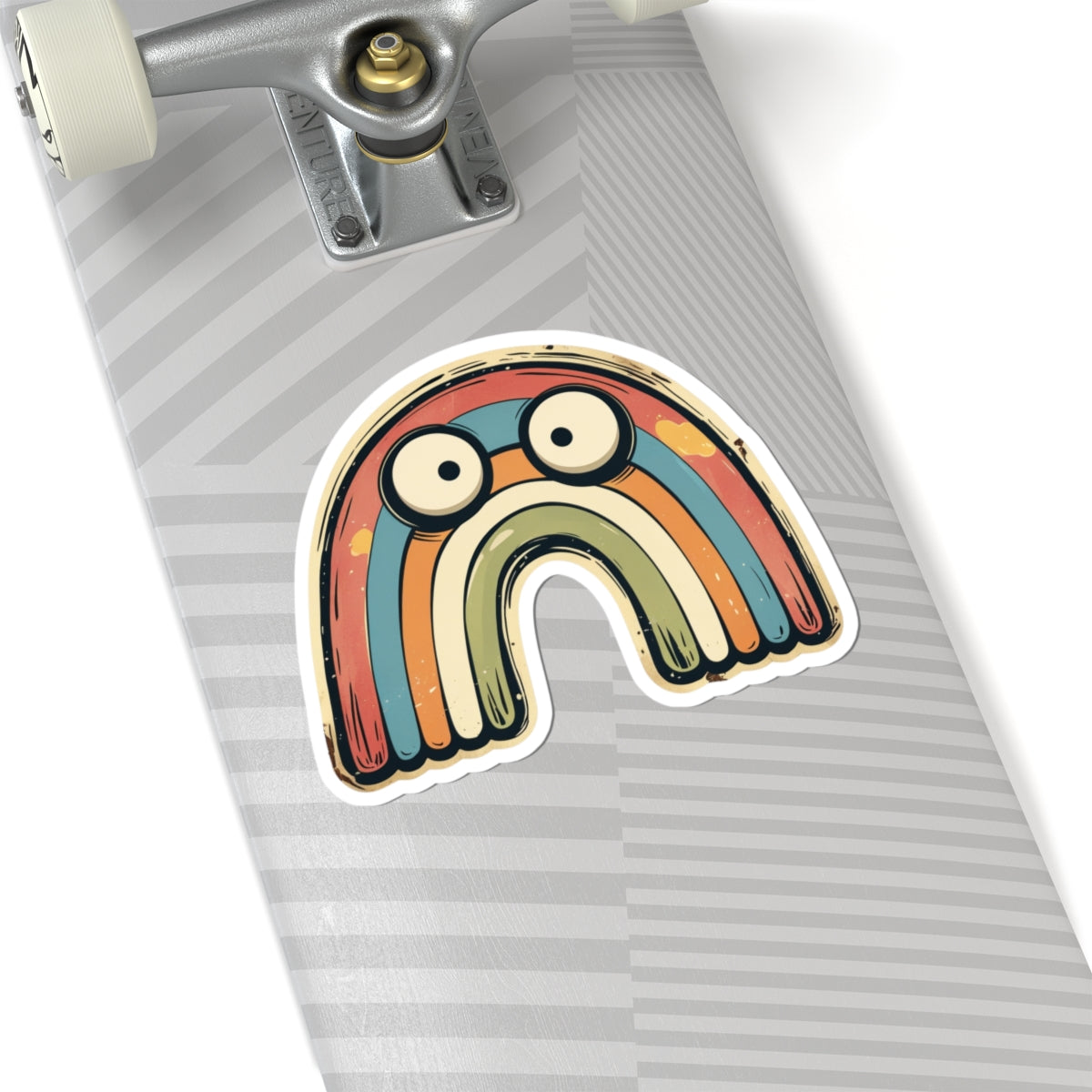 Angry Rainbow Rowan - Kiss Cut Stickers