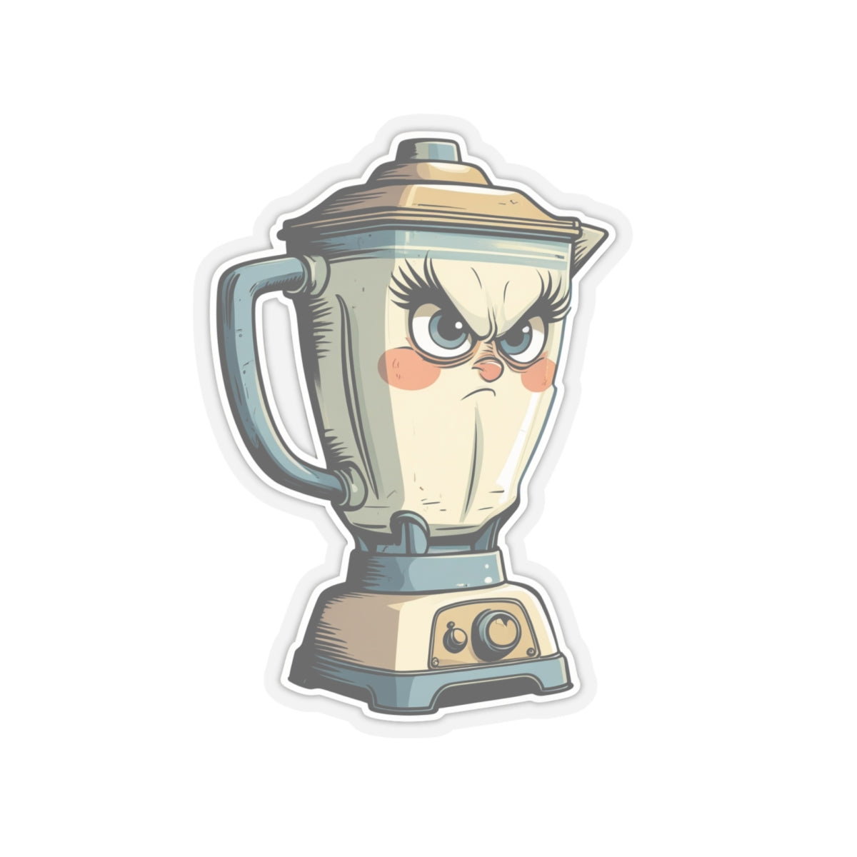 Angry Blender Betty Kiss-Cut Stickers