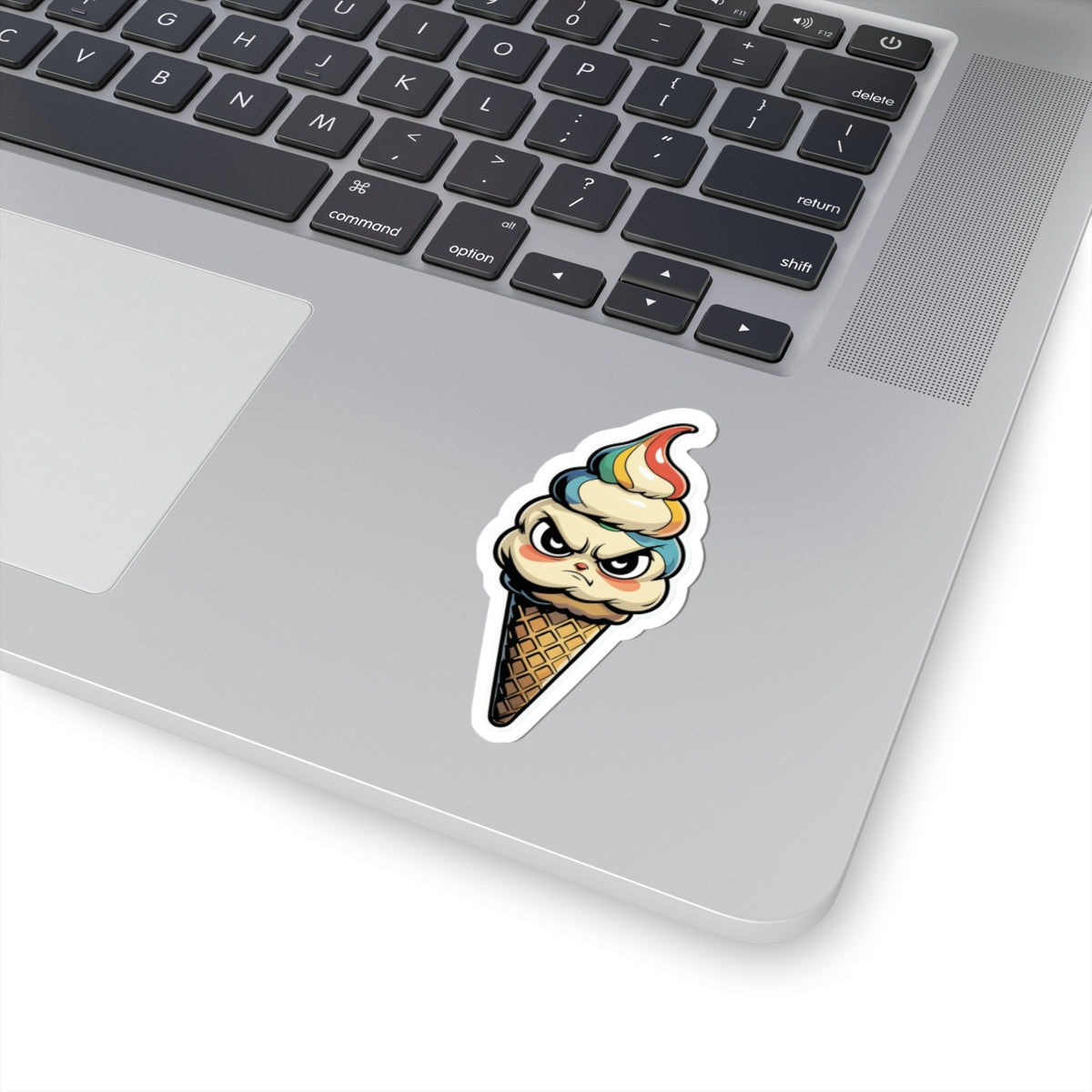 Angry Ice Cream Imani - Kiss Cut Stickers