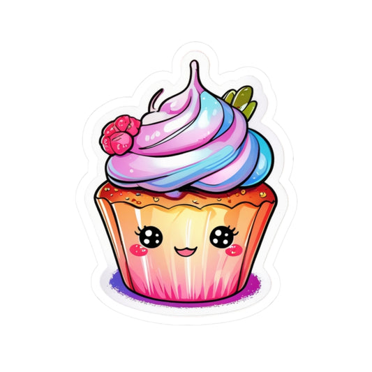 Bright Happy Cupcake Kiss-cut Stickers