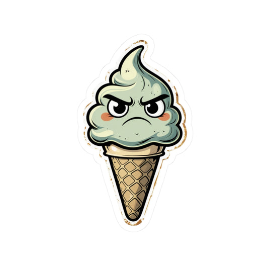 Angry Ice Cream Ivan Kiss-Cut Stickers