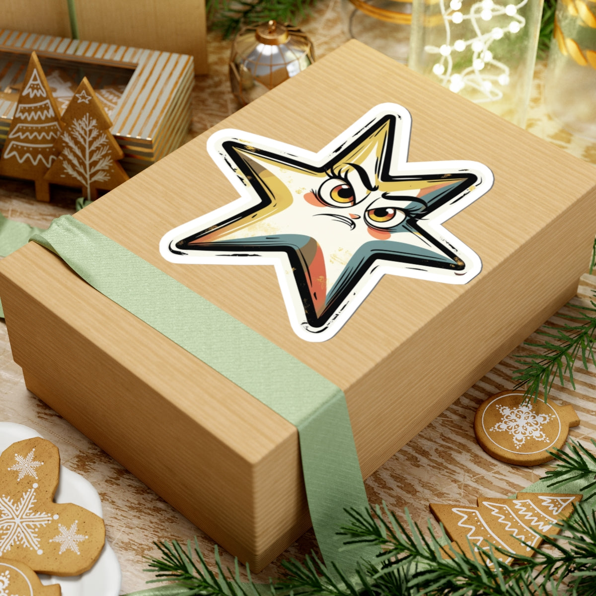 Angry Star Sienna - Kiss Cut Stickers