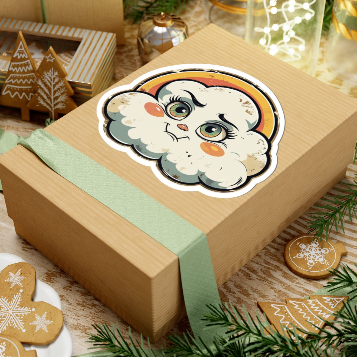 Cloud Clarissa - Vintage Vibe - Kiss Cut Stickers