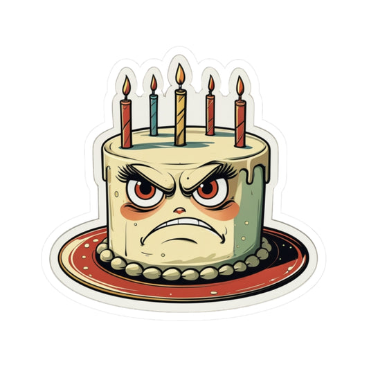 Angry Cake Carla - Kiss Cut Stickers