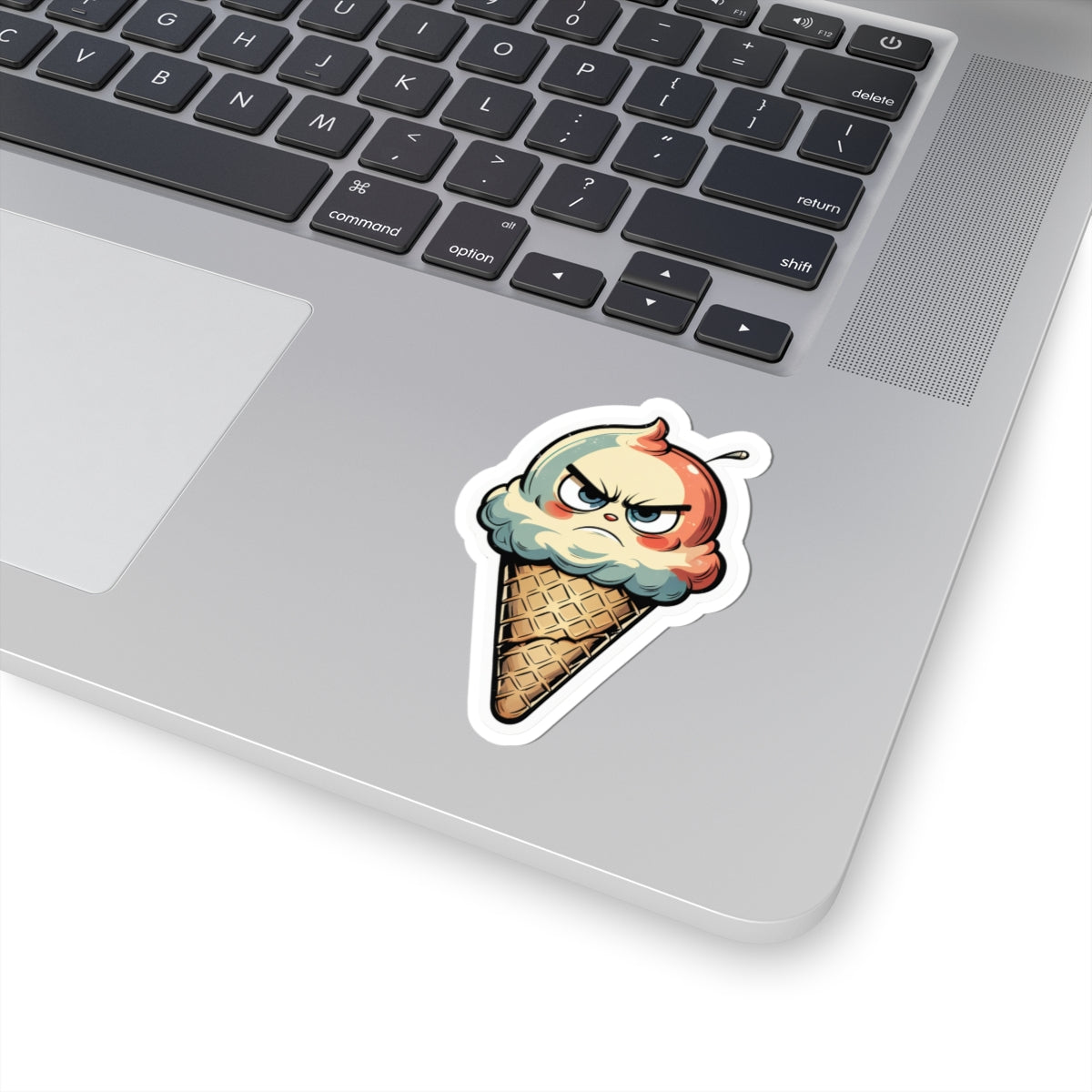 Angry Ice Cream Ian - Kiss Cut Stickers