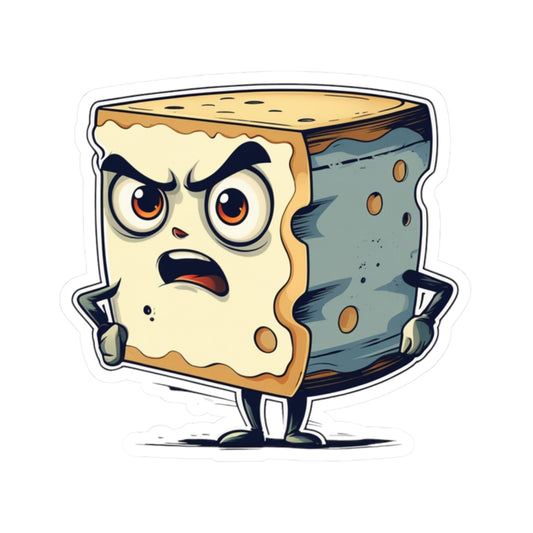Angry Cheese Carter - Kiss Cut Stickers