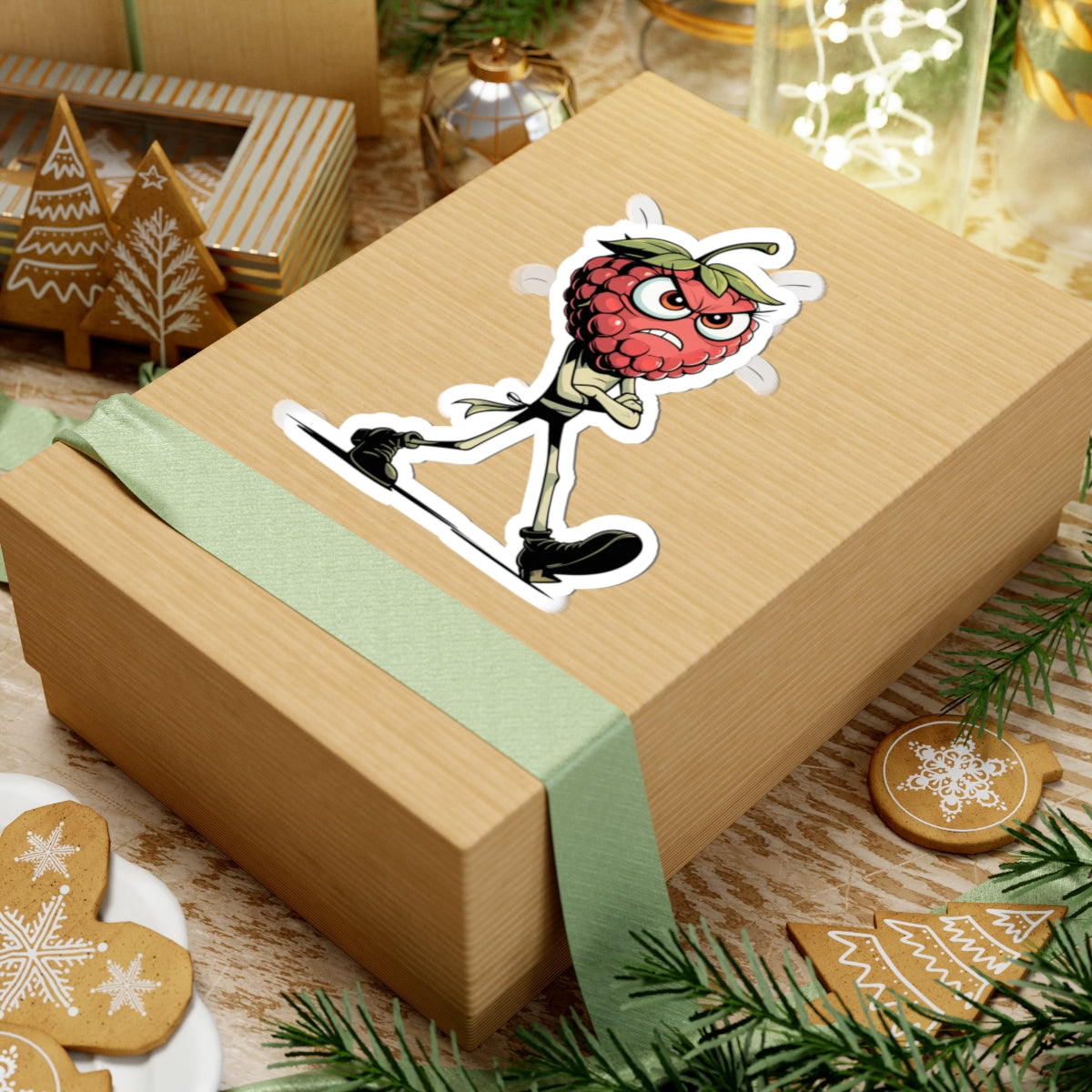 Angry Berry Brock Kiss-Cut Stickers