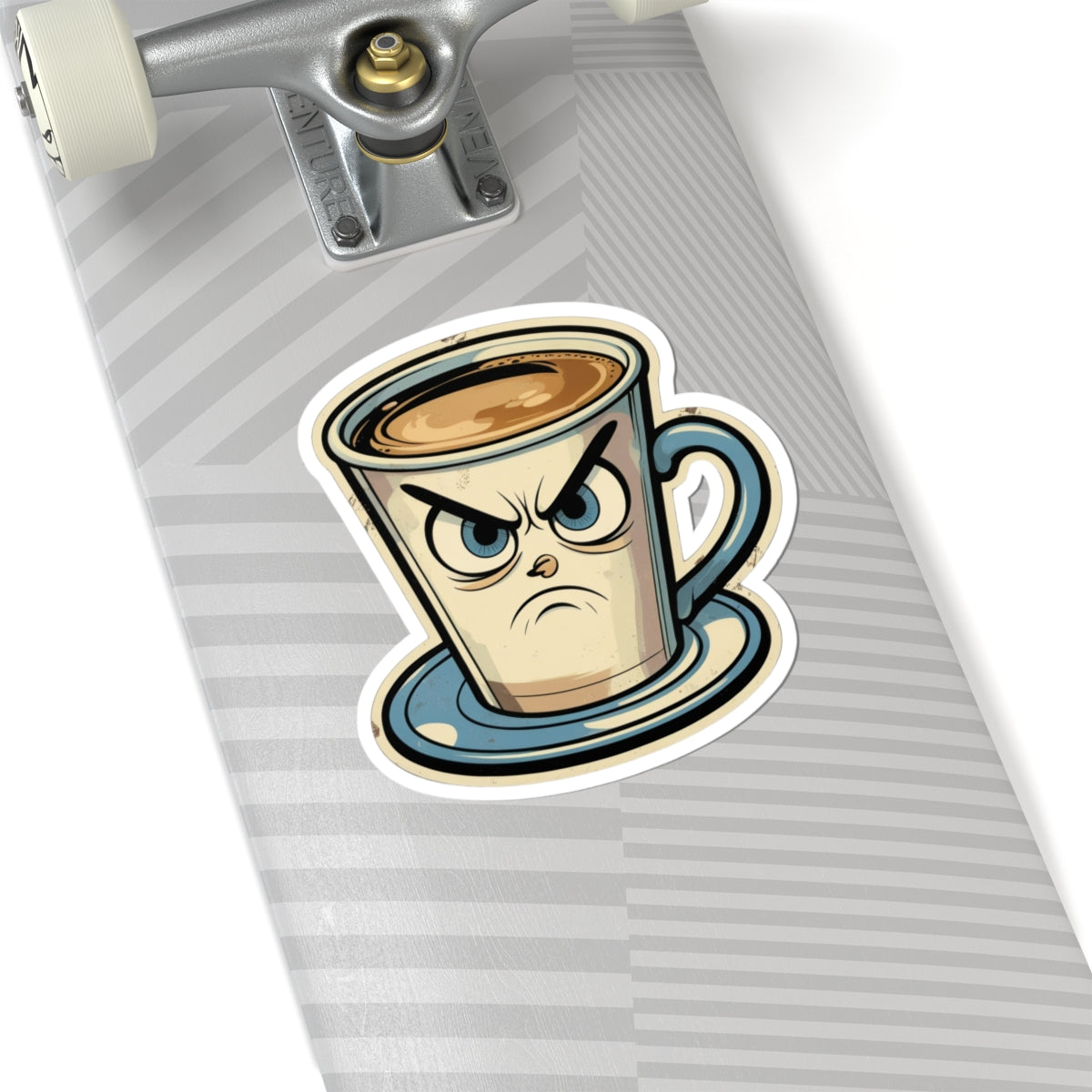 Angry Coffee - Mocha Moodie - Kiss Cut Stickers