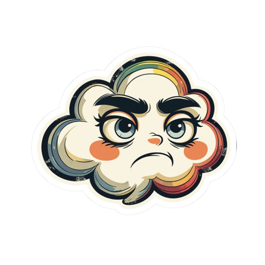 Angry Cloud Cameron - Kiss Cut Stickers