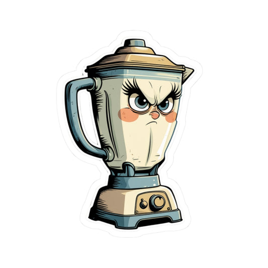 Angry Blender Betty - Kiss Cut Stickers