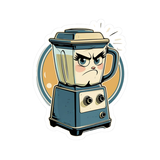 Angry Blender Bridgette - Kiss Cut Stickers