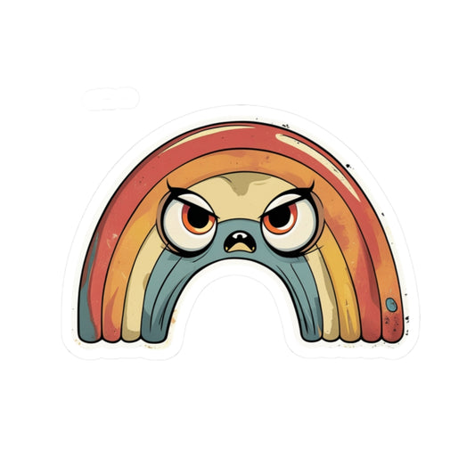 Angry Rainbow Rhea Kiss-Cut Stickers