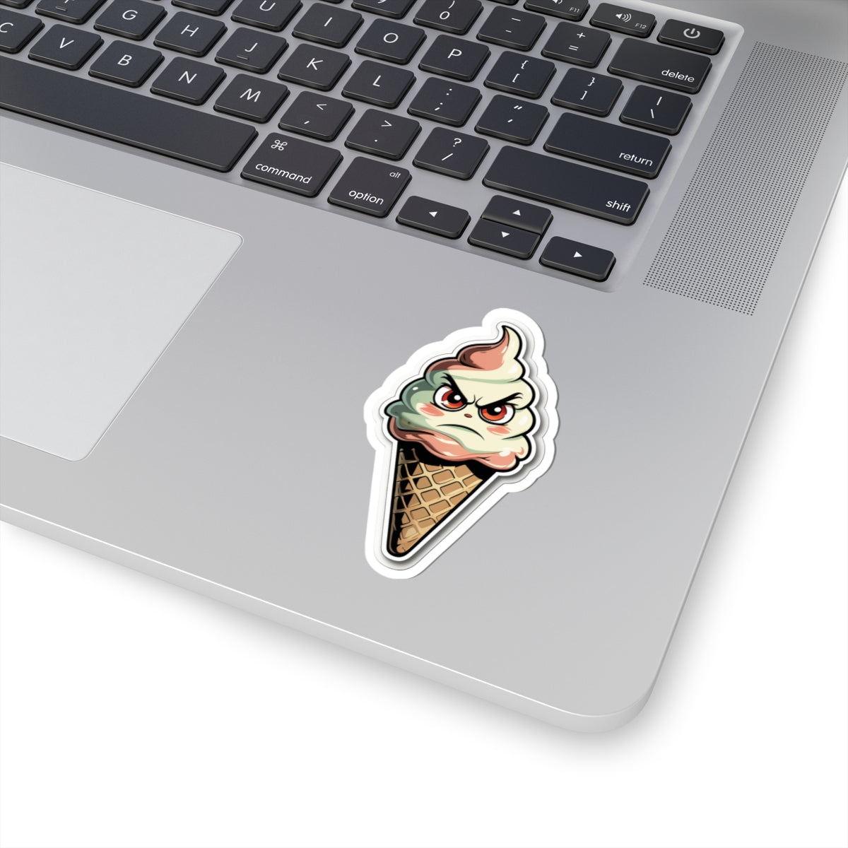 Angry Ice Cream Isolde - Kiss Cut Stickers