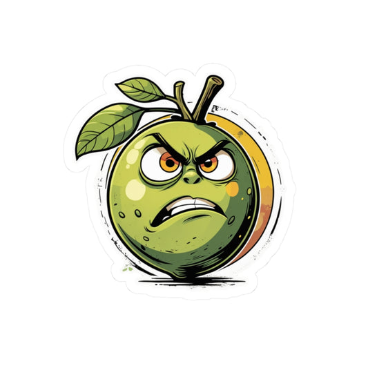 Angry Lime Luke Kiss-Cut Stickers
