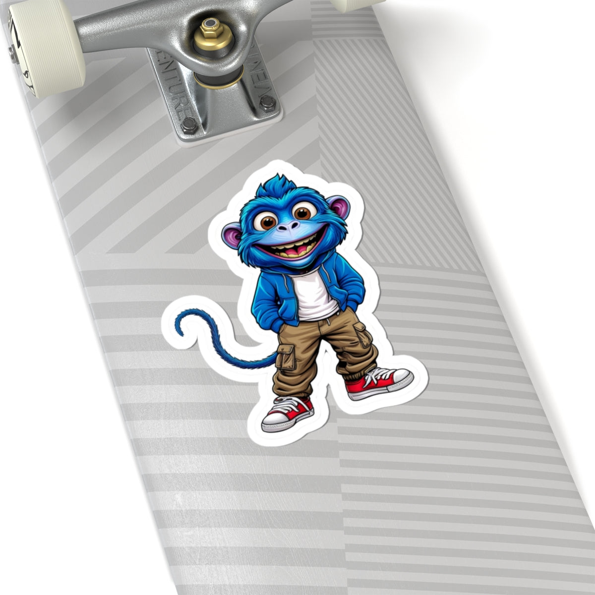 Monkey Character Kiss-Cut Stickers