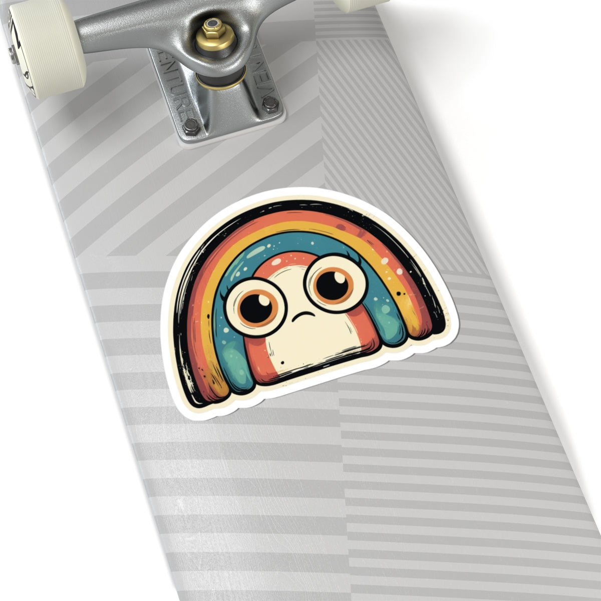 Angry Rainbow Riley Kiss-Cut Stickers