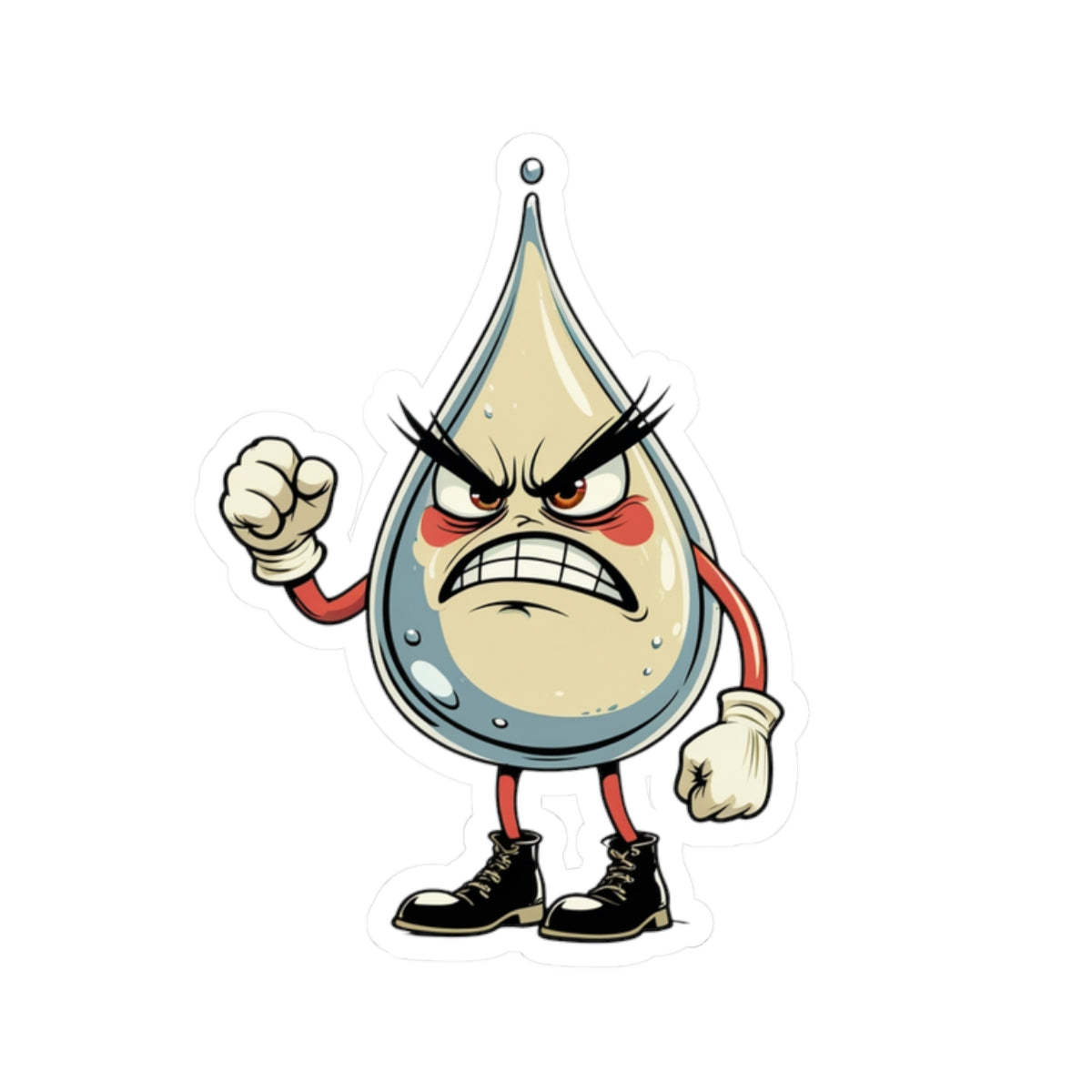 Angry Drop Doug - Kiss Cut Stickers