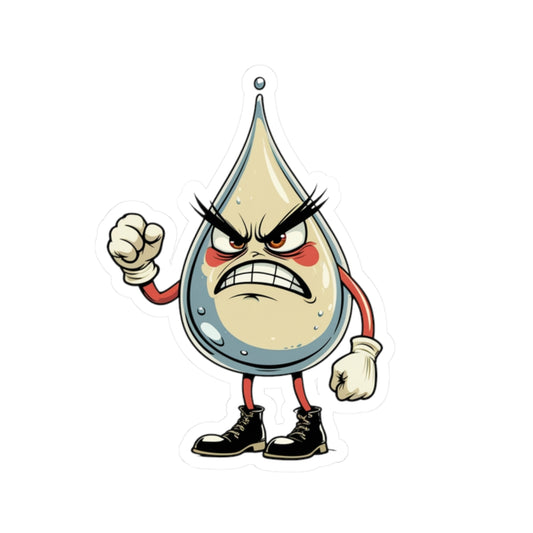 Angry Drop Doug - Kiss Cut Stickers