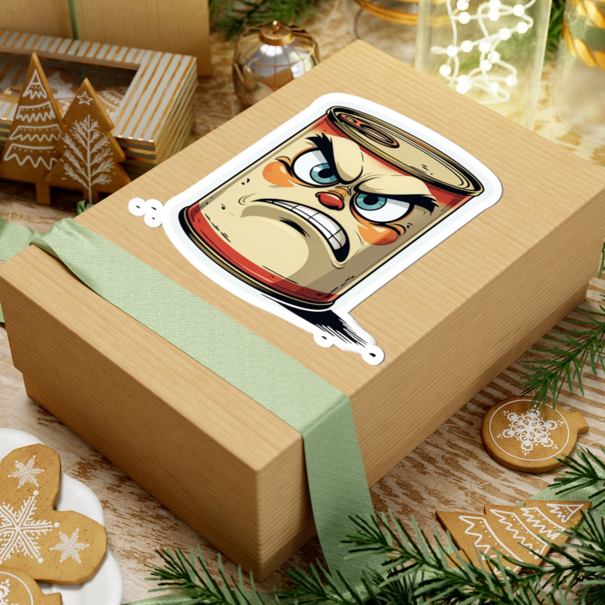 Angry Can Clayton Kiss-Cut Stickers
