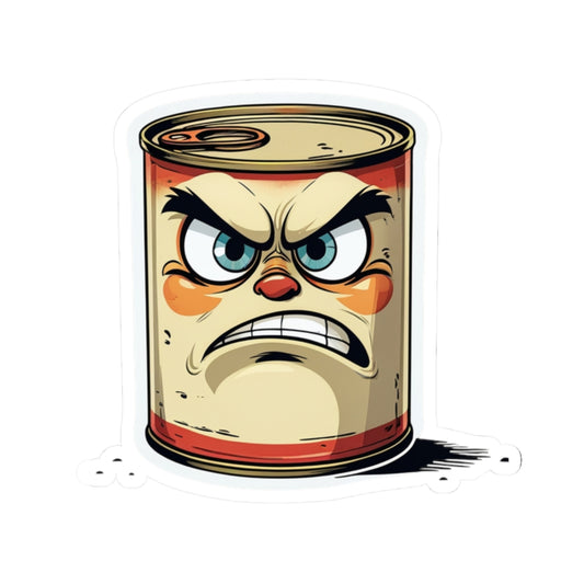 Angry Can Clayton Kiss-Cut Stickers