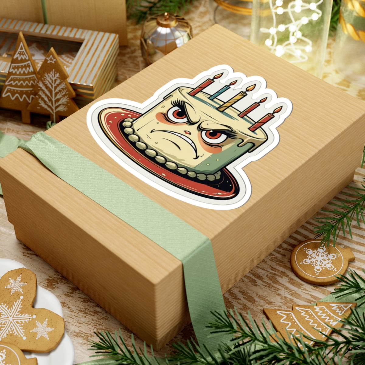 Angry Cake Carla - Kiss Cut Stickers