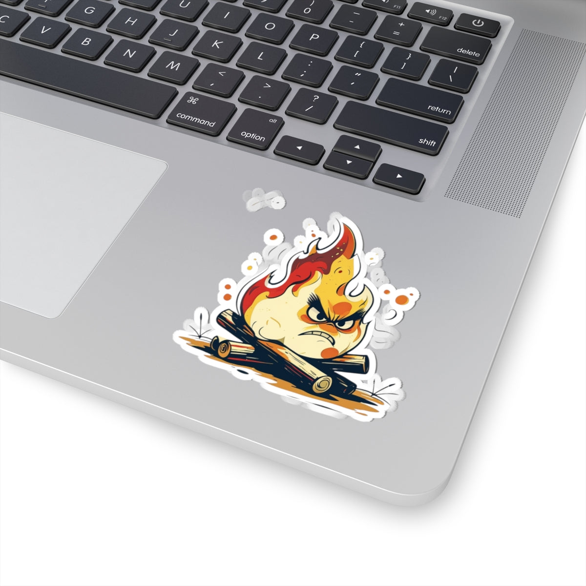 Angry Fire Freddie Kiss-Cut Stickers