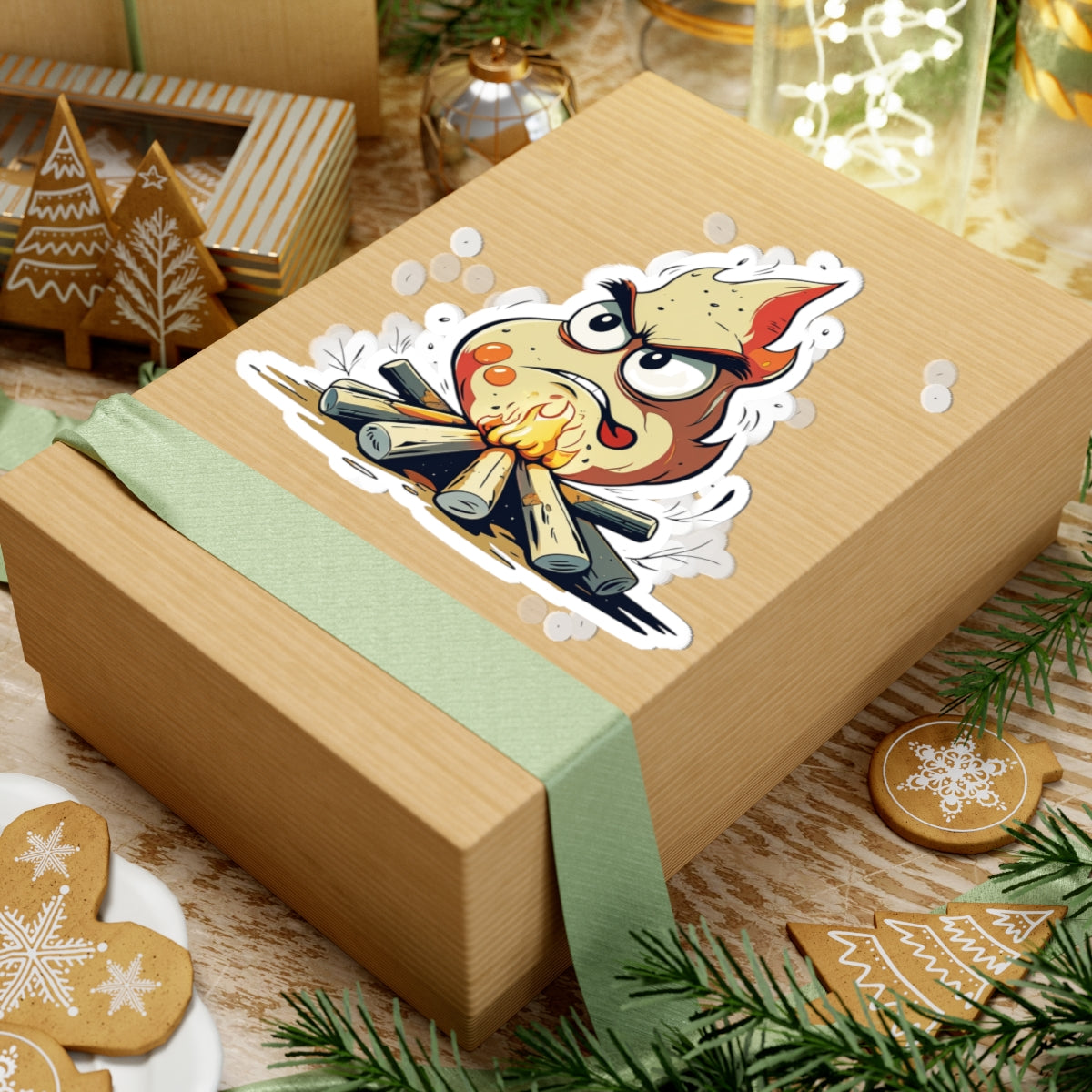 Angry Fire Frank - Kiss Cut Stickers