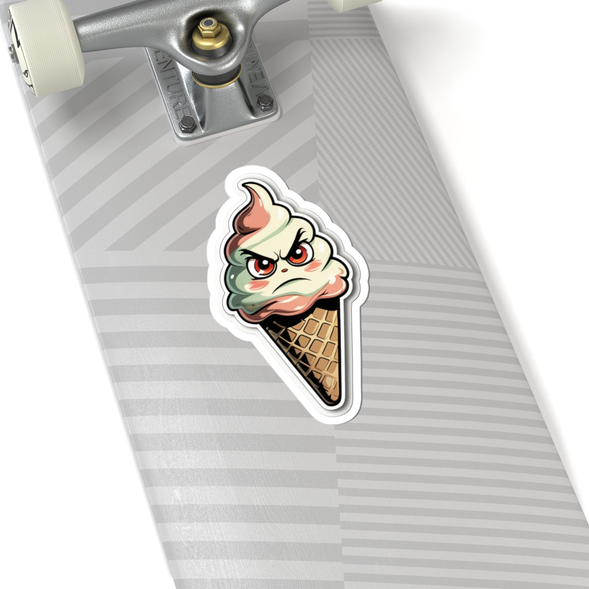 Angry Ice Cream Isolde - Kiss Cut Stickers
