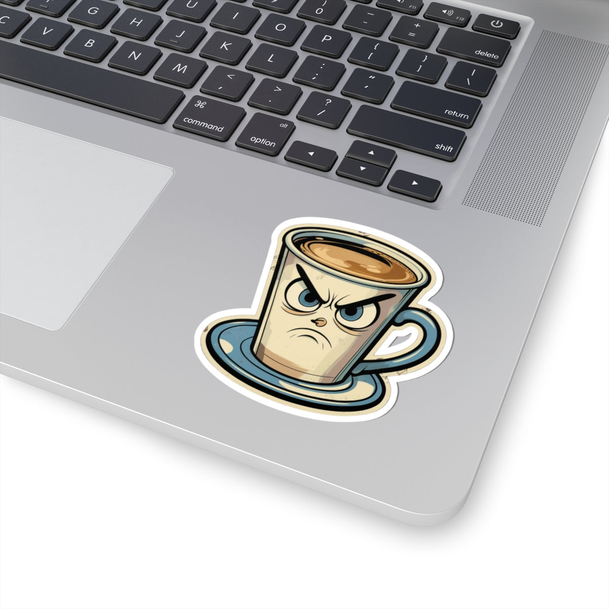 Angry Coffee - Mocha Moodie - Kiss Cut Stickers