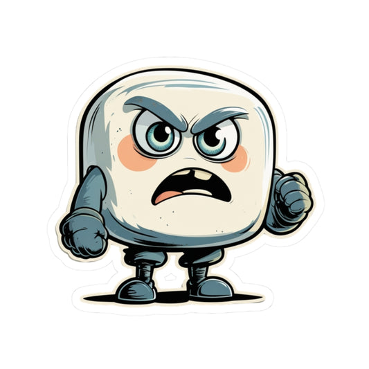 Angry Marshmallow Miguel Kiss-Cut Stickers