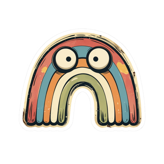 Angry Rainbow Rowan - Kiss Cut Stickers