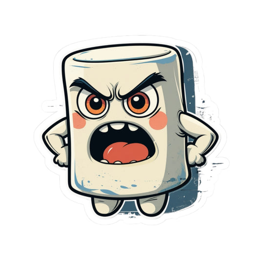 Angry Marshmallow Milan Kiss-Cut Stickers