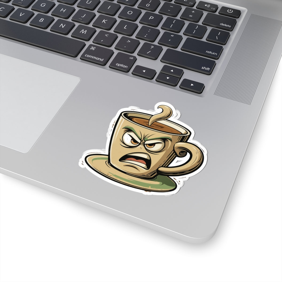 Angry Coffee - Sir Sips a Lot - Kiss Cut Stickers