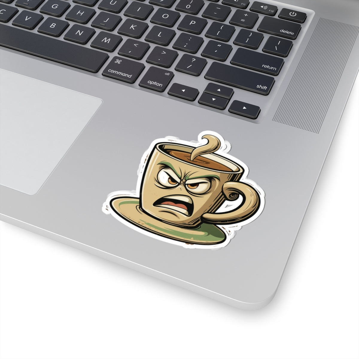 Angry Coffee - Sip Happens - Kiss Cut Stickers