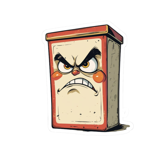 Angry Container Christian Kiss-Cut Stickers