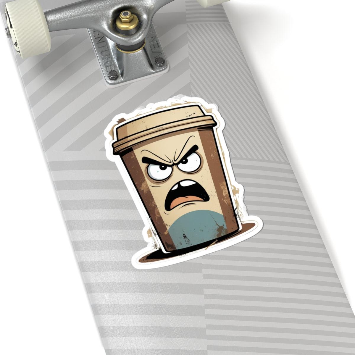 Angry Coffee - Toasty Tumbler - Kiss Cut Stickers