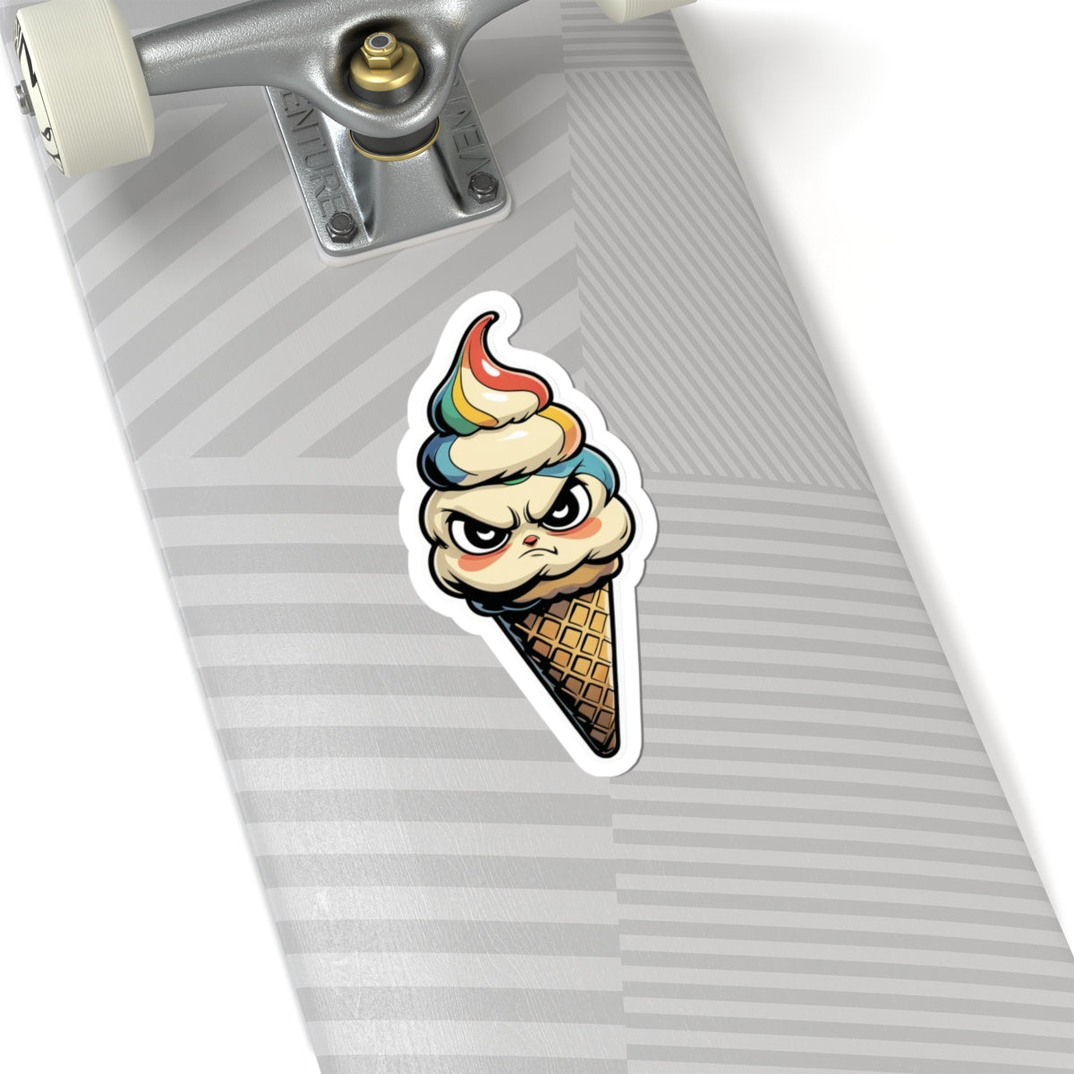 Angry Ice Cream Imani - Kiss Cut Stickers
